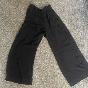 Cropped satin crepe Eileen Fisher pants